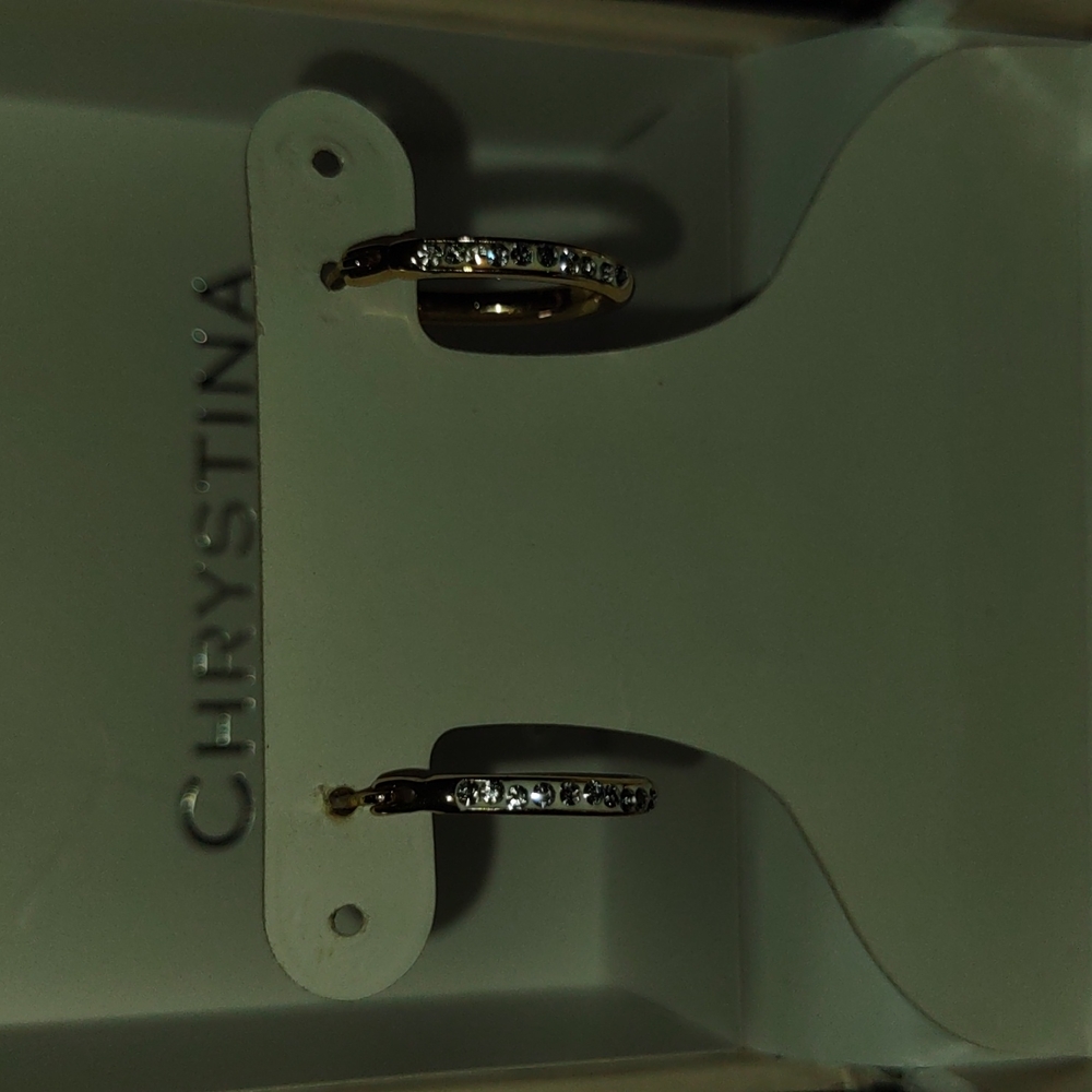 Christina gold hoop earrings